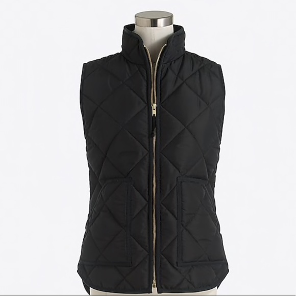 J. Crew Jackets & Blazers - J CREW BLACK QUILTED PUFFER VEST